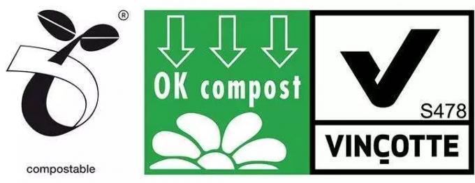 Sacs d'emballage compostables imprimés numériquement Papier kraft blanc / matériau PLA Sacs d'emballage biodégradables 2