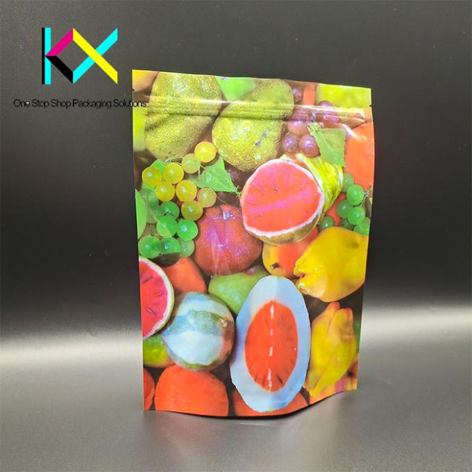 120um-130um épaisseur sacs alimentaires compostables fermeture à glissière sacs de papier scellés 1