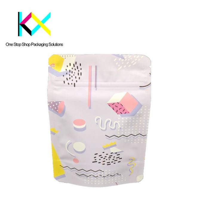 28 grammes de petits sacs anti-odeur Mylar Sacs en plastique imprimés pour les emballages alimentaires 4