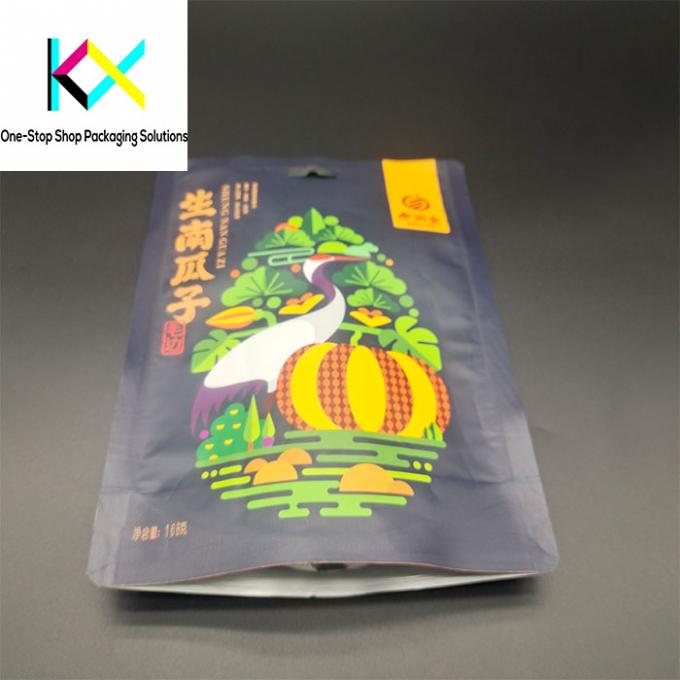 Sacoche d'emballage de semences imprimée numériquement à haute température avec trou suspendu 1